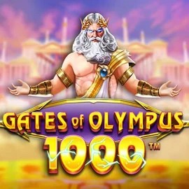 Gates of Olympus 1000 online game logo by Pragmatic Play on betnationcasino.net